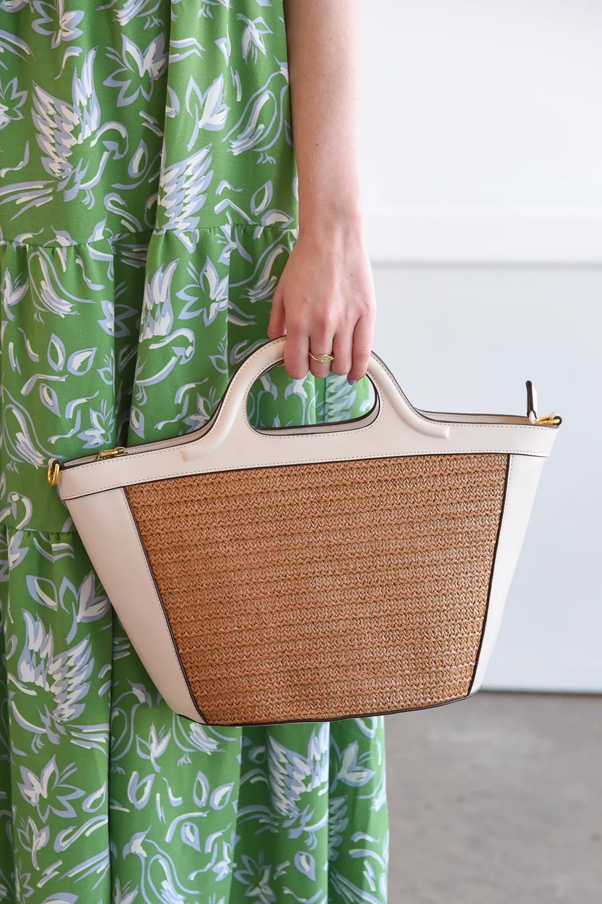 AMALFI HANDBAG -IVORY