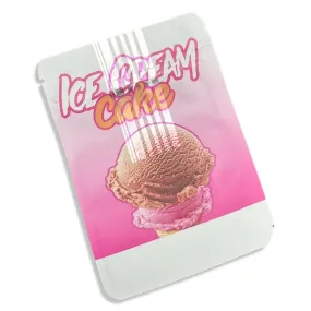 Designed Mylar Bag - Ice Cream cake - 9cm x 12.5cm - Pack of 50